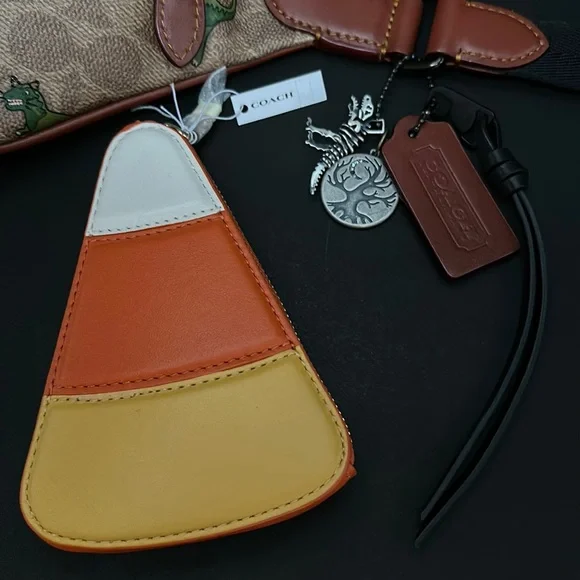 NWT Rare Coach Rexy Halloween Charter Belt Bag 7 Signature Canvas Print Purse - Picture 9 of 11